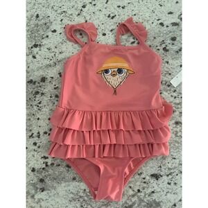 Mini Rodini Owl Frill 1pc swimsuit 3-5Y